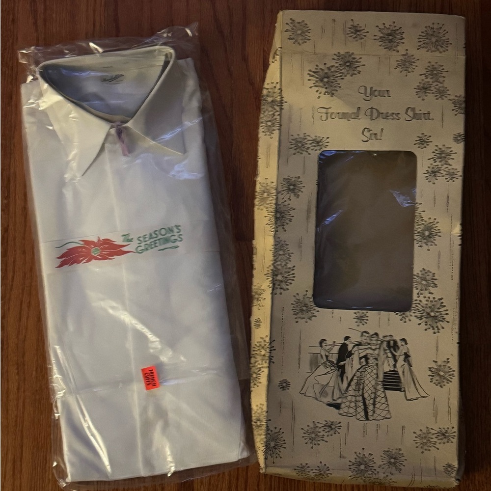 RARE Vintage ManhattanMidnught Formal Tuxedo Shirt - NIB Deadstock Size 15.5 S/M